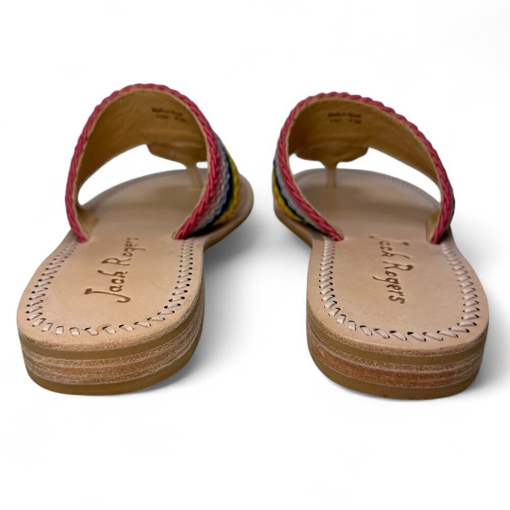 JACK ROGERS Jacks Multi-Color Fuschia Rope Sandal - 7.5 NEW IN BOX - Picture 5 of 12